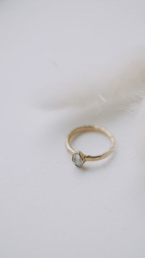 
                  
                    Load and play video in Gallery viewer, Heaven • April + Angel Stackable Ring
                  
                
