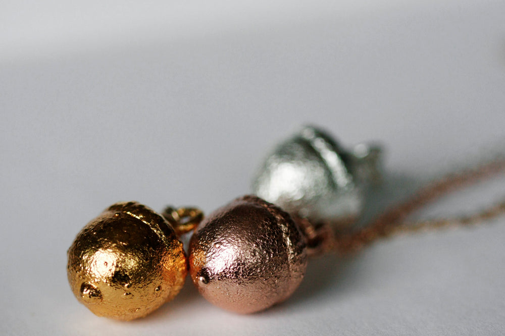 
                  
                    Acorn Necklace // Rose Gold, Gold, or Silver - Little Sycamore
                  
                