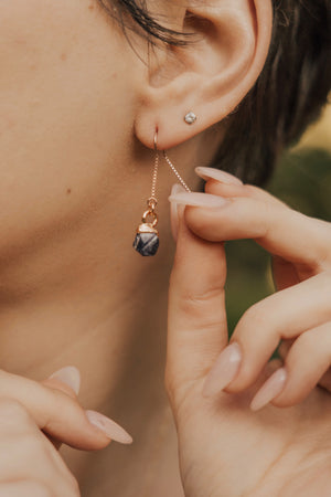 
                  
                    Mermaid Sapphire Drop Earrings • September
                  
                
