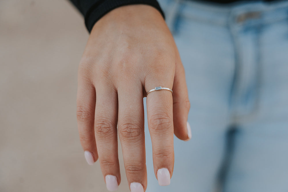 
                  
                    Mini March Stackable Ring
                  
                