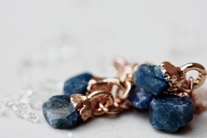 
                  
                    September Raindrops Necklace // Sapphire in Rose Gold, Gold, or Silver - Little Sycamore
                  
                