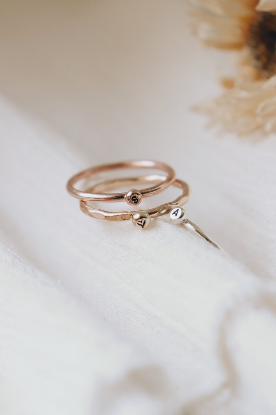 Little Initial Ring · For Valentine's Day - Little Sycamore