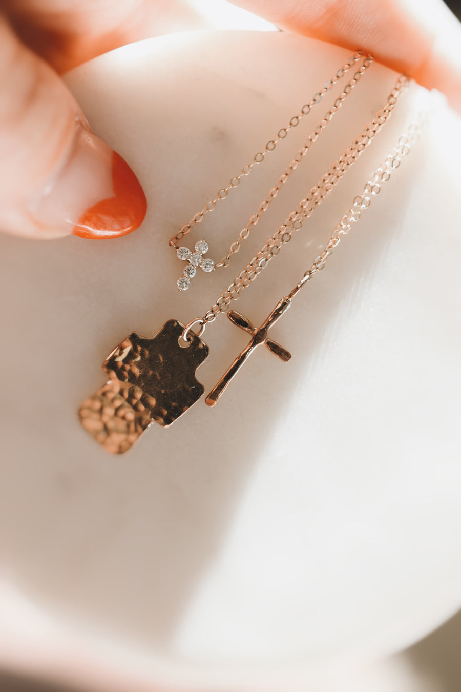 Steady Strength · Chunky Cross Necklace - Little Sycamore