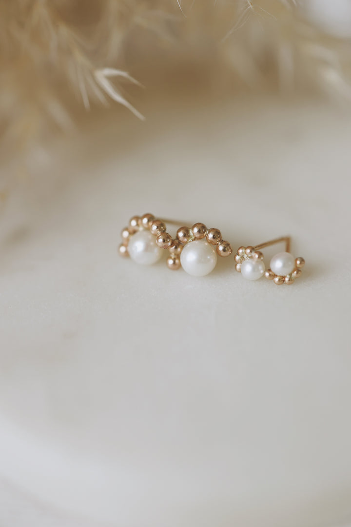 Pearl Rainbow Earrings