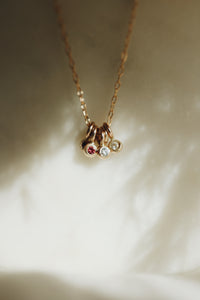 Little Birthstone Droplet Necklace · Customizable - Little Sycamore