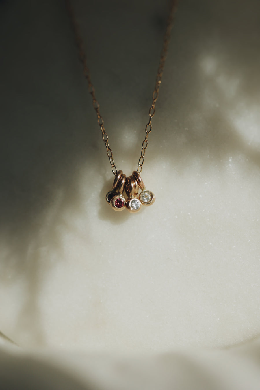 Little Birthstone Droplet Necklace · Customizable - Little Sycamore
