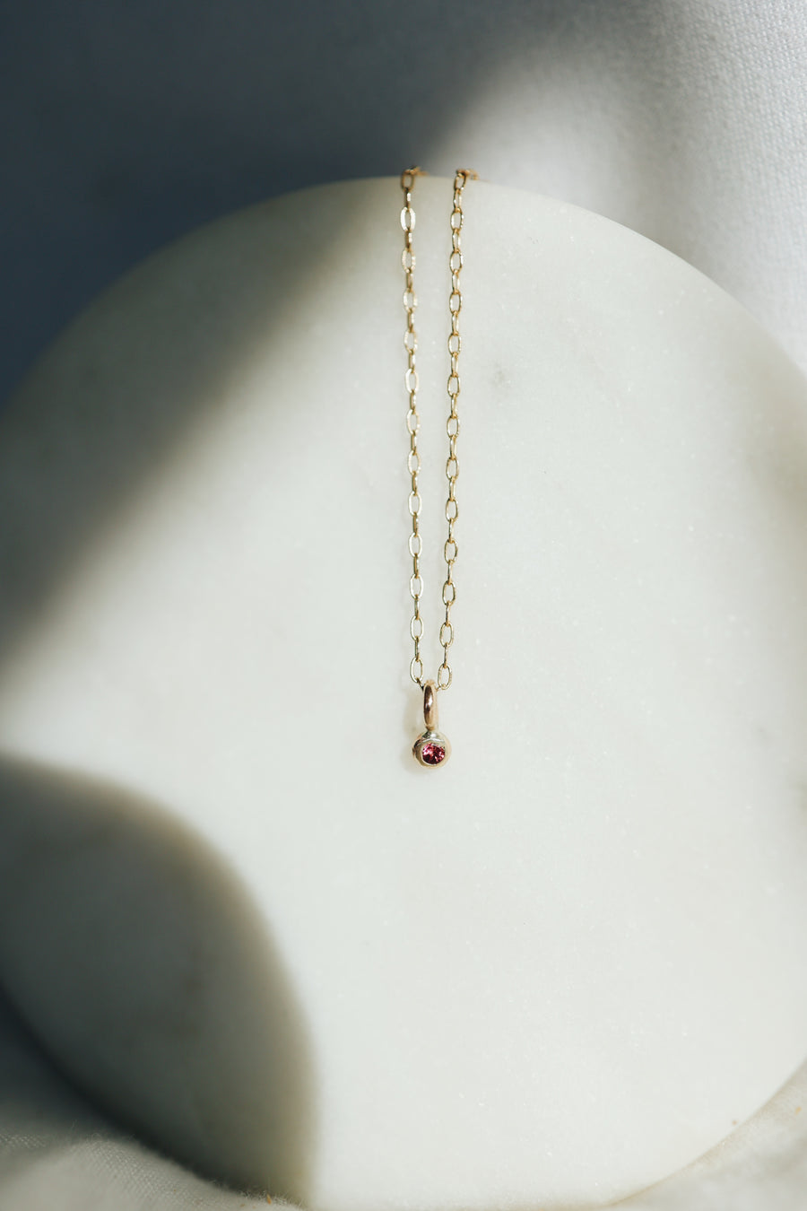 Little Birthstone Droplet Necklace · Customizable - Little Sycamore