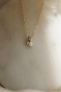 Little Birthstone Droplet Necklace · Customizable - Little Sycamore