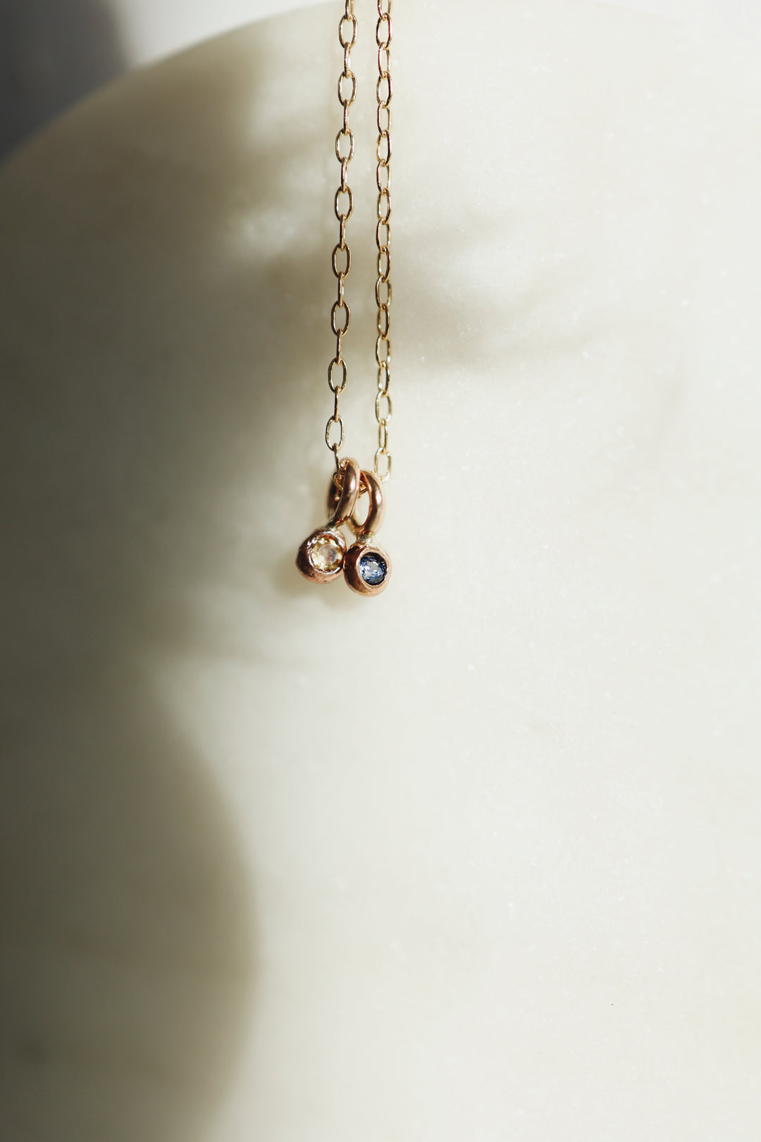 Little Birthstone Droplet Necklace · Customizable