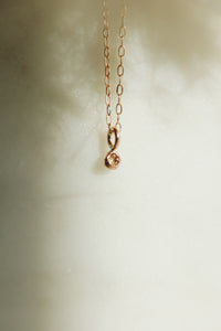 Little Birthstone Droplet Necklace · Customizable - Little Sycamore