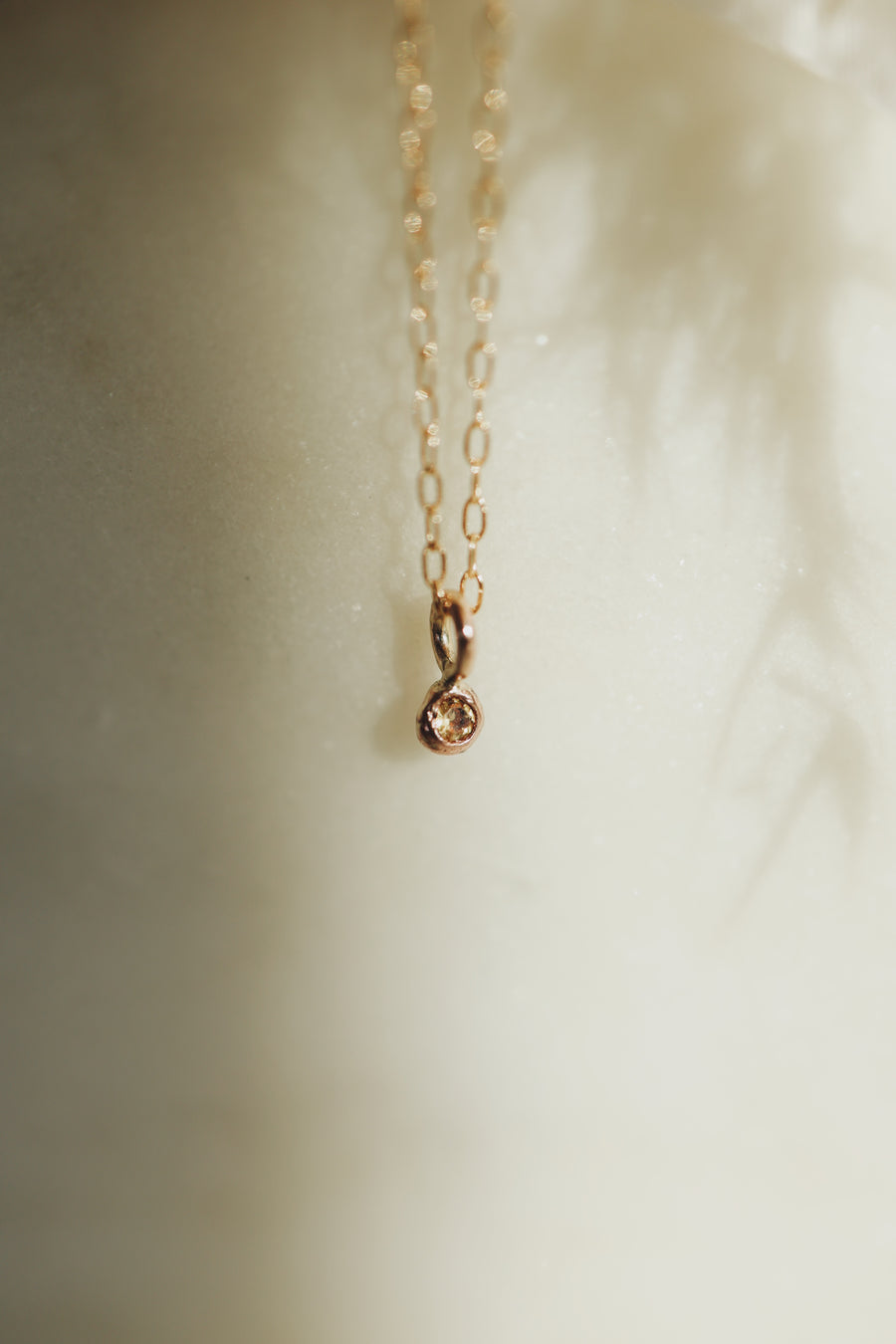 Little Birthstone Droplet Necklace · Customizable - Little Sycamore