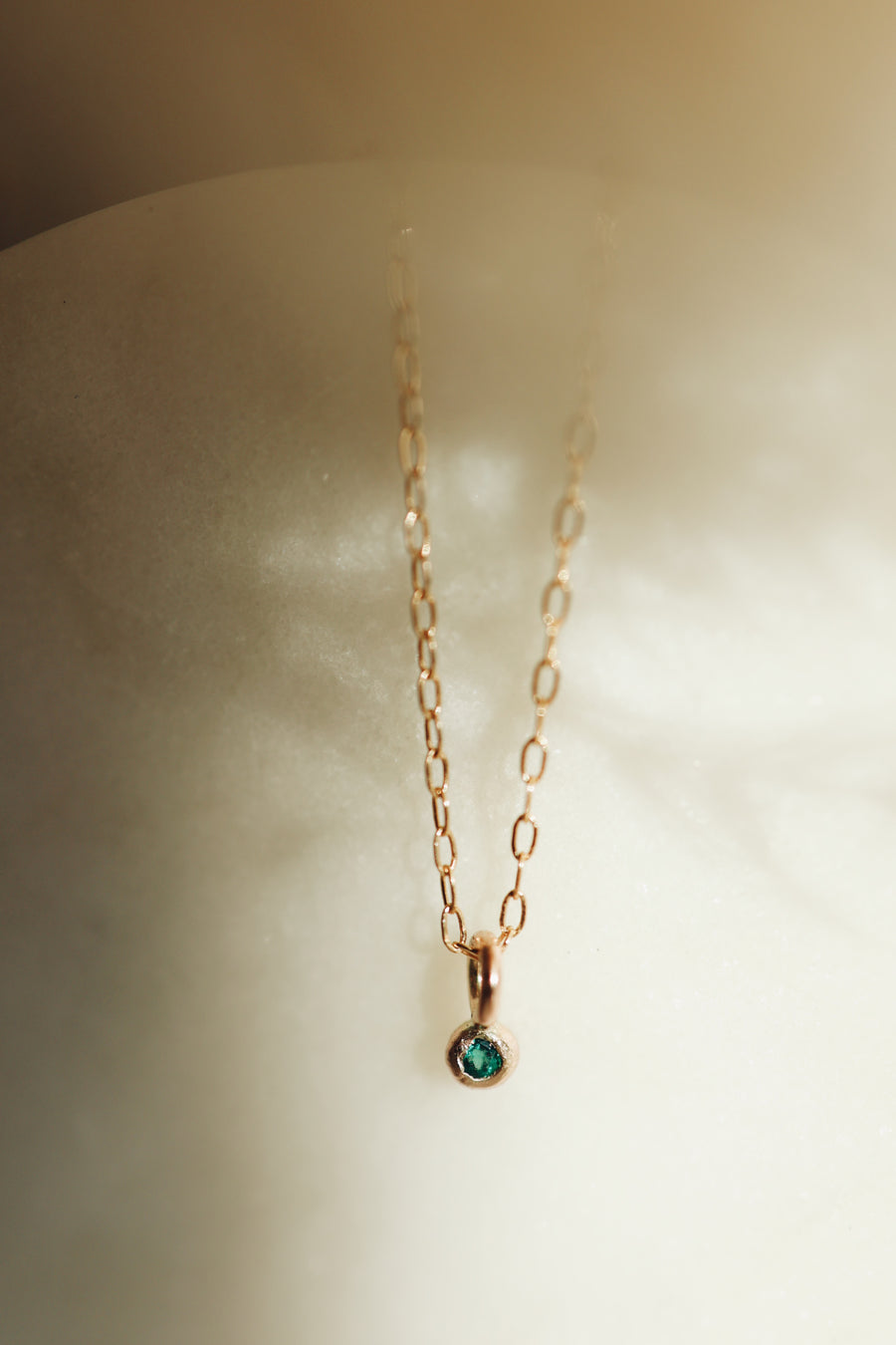 Little Birthstone Droplet Necklace · Customizable - Little Sycamore