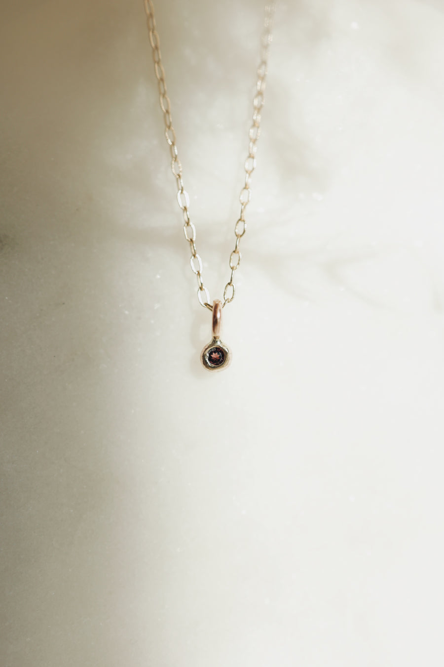 Little Birthstone Droplet Necklace · Customizable - Little Sycamore