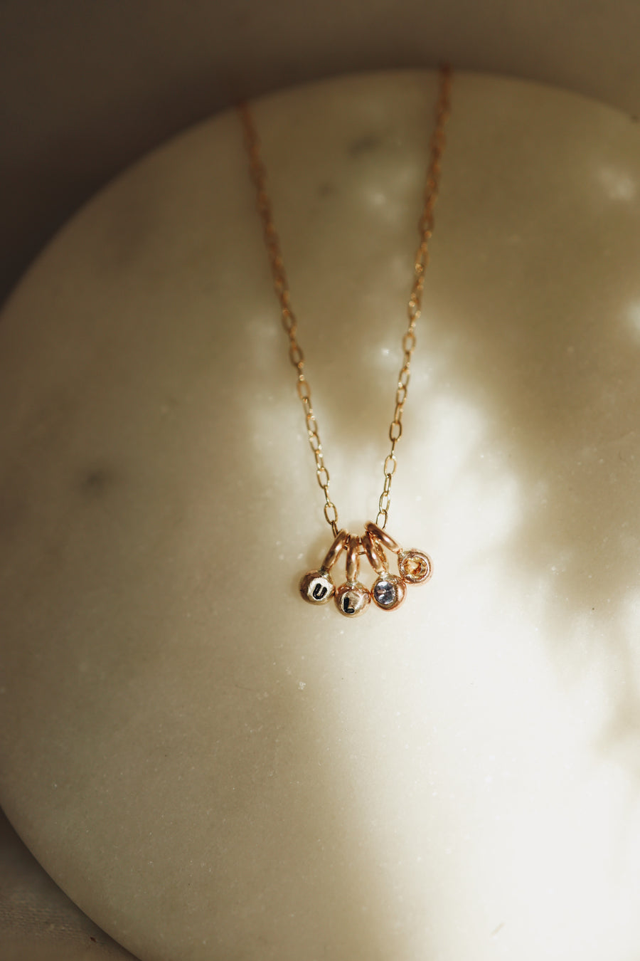 Little Birthstone Droplet Necklace · Customizable - Little Sycamore