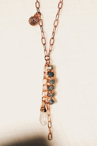Cascade Necklace · Sapphire, Quartz, and Daisy (Limited Edition) - Little Sycamore
