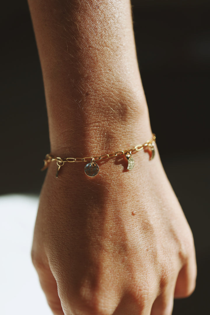 Moon Phase Bracelet or Necklace