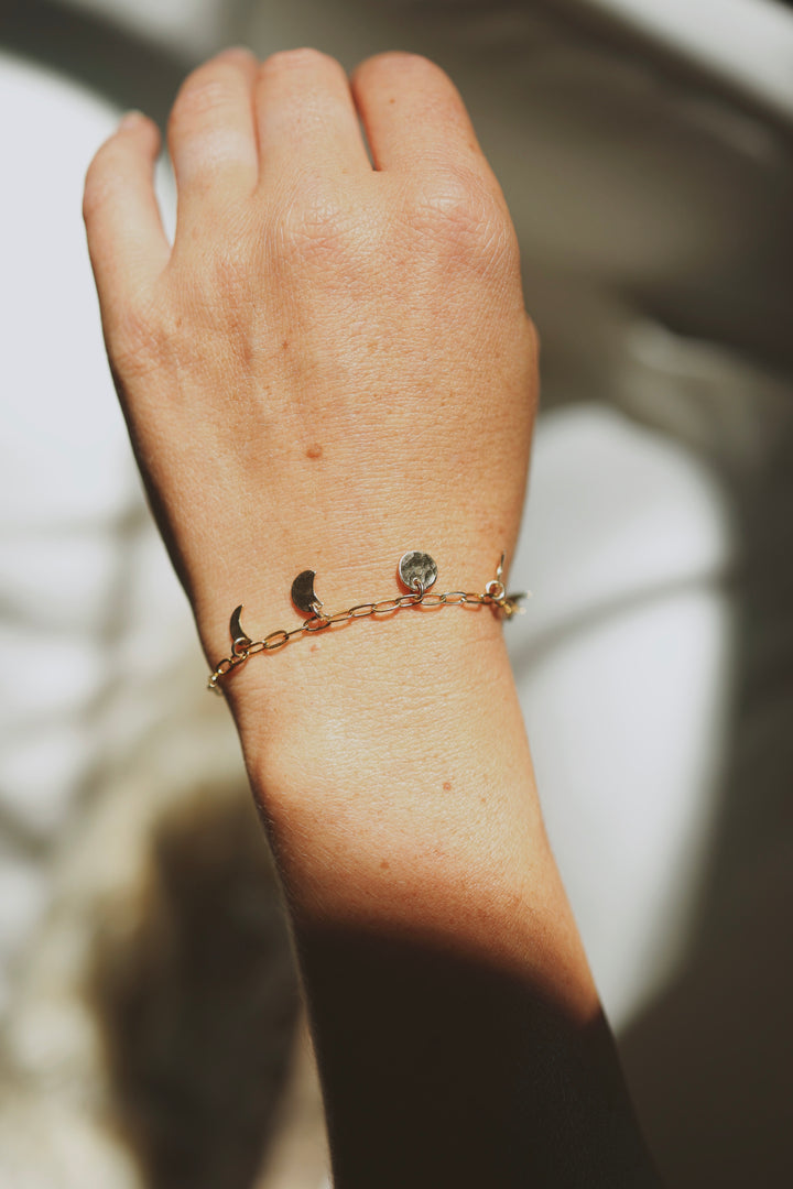 Moon Phase Bracelet or Necklace