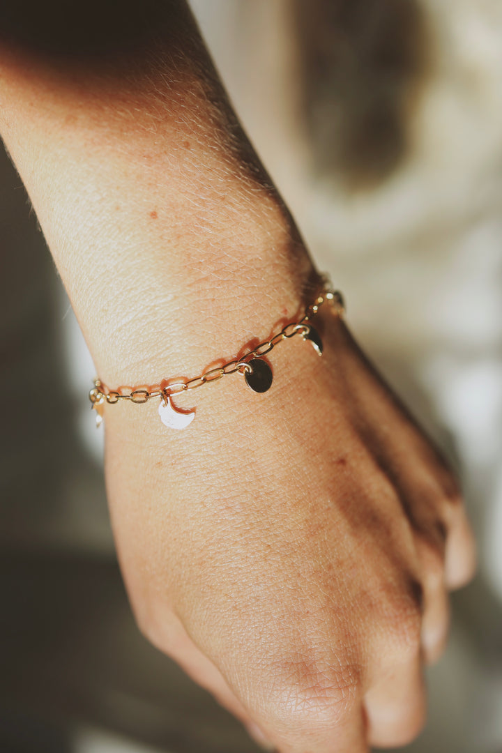 Moon Phase Bracelet or Necklace