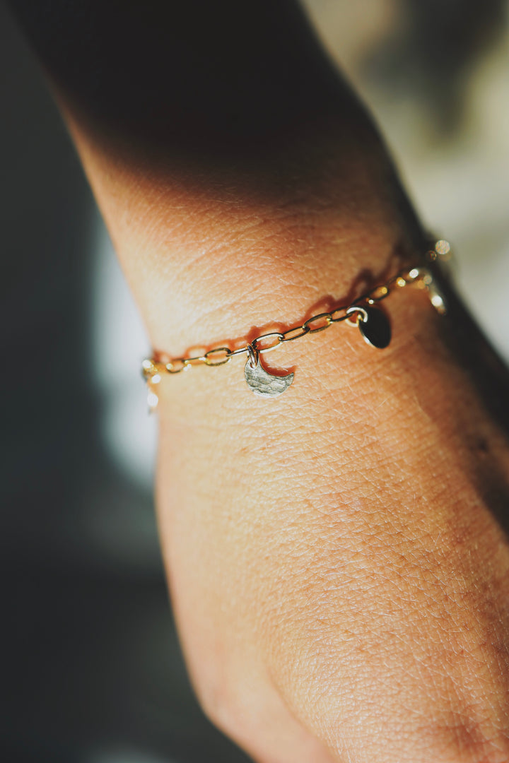Moon Phase Bracelet or Necklace