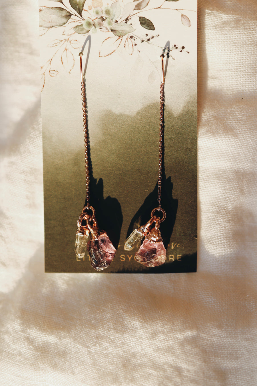 Single or Multi Stone Drop Earrings · Customizable - Little Sycamore