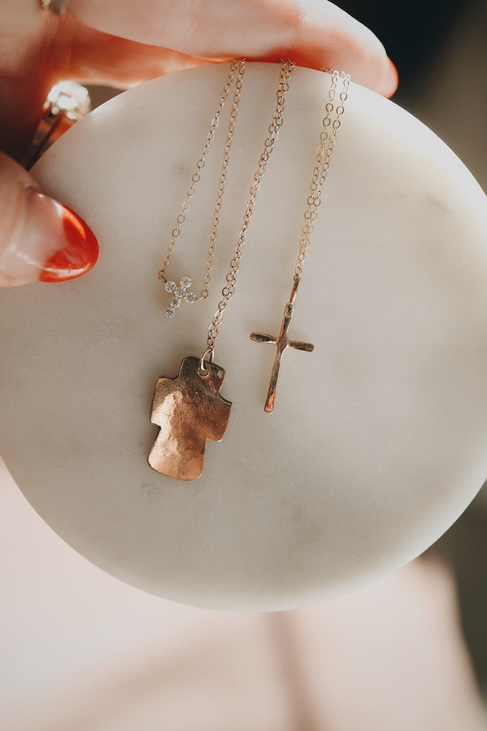 Steady Strength · Chunky Cross Necklace - Little Sycamore