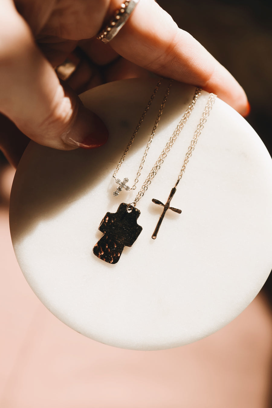 Steady Strength · Chunky Cross Necklace - Little Sycamore