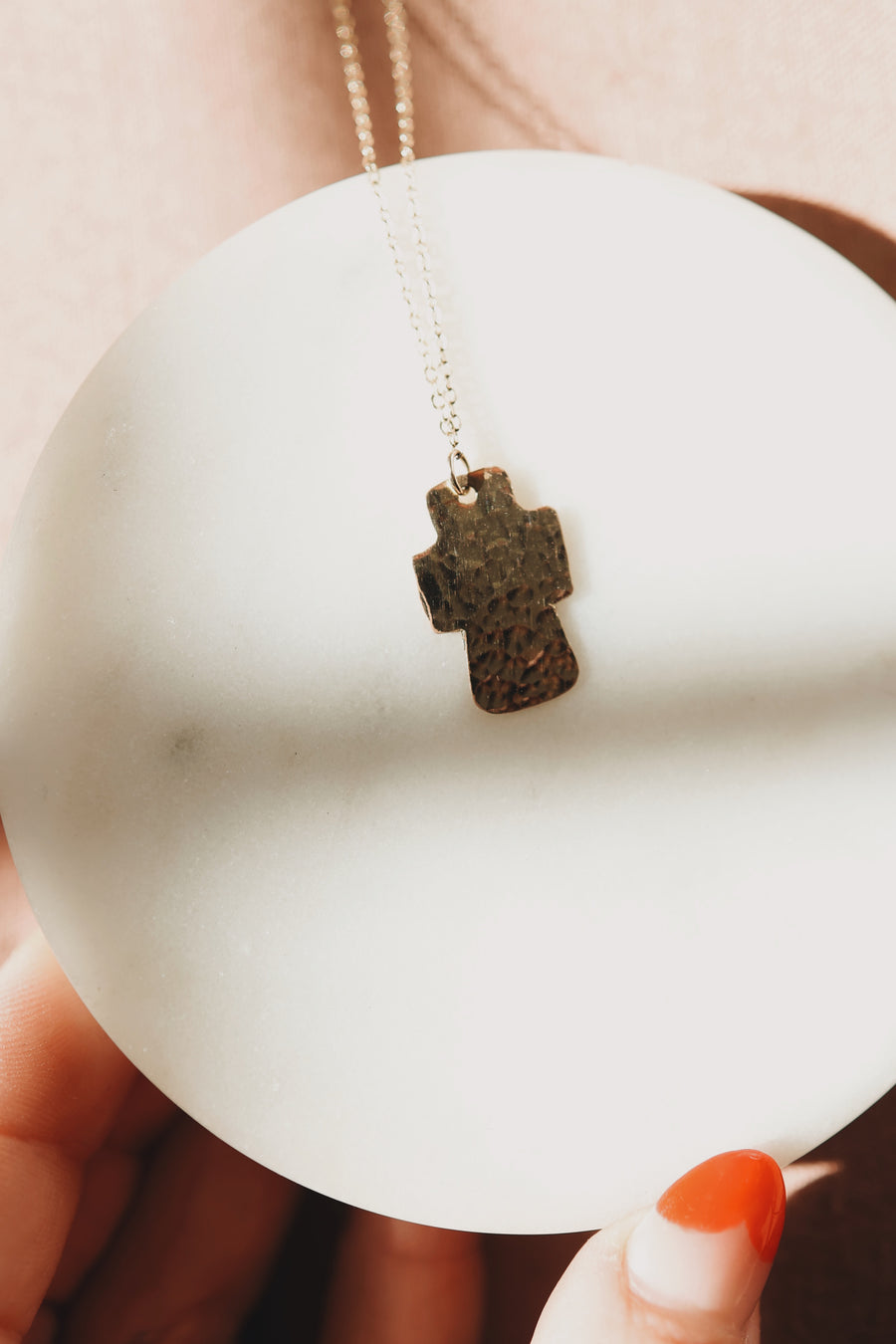 Steady Strength · Chunky Cross Necklace - Little Sycamore