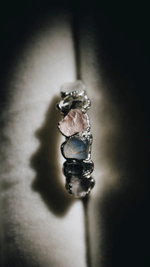 
                  
                    I Am Loved Ring • Rose Quartz, Moonstone, Diamond Quartz
                  
                