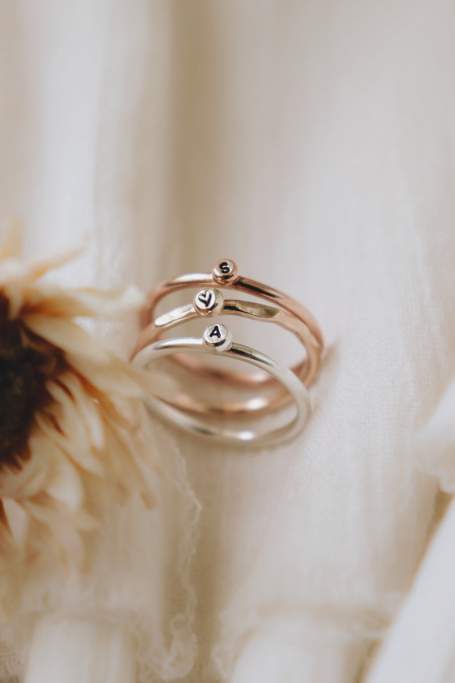 Little Initial Ring · For Valentine's Day - Little Sycamore