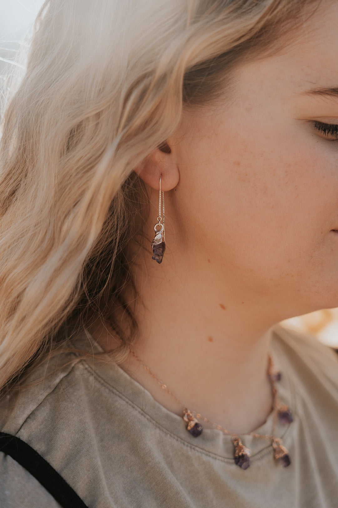 Amethyst Drop Earrings · February · Earrings ·  Little Sycamore