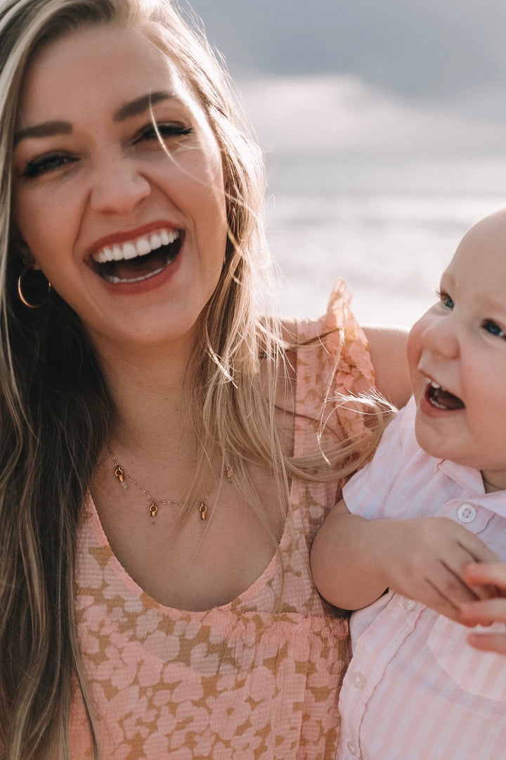 April + Angel Baby Raindrops Necklace · Diamond Quartz · Necklaces ·  Little Sycamore