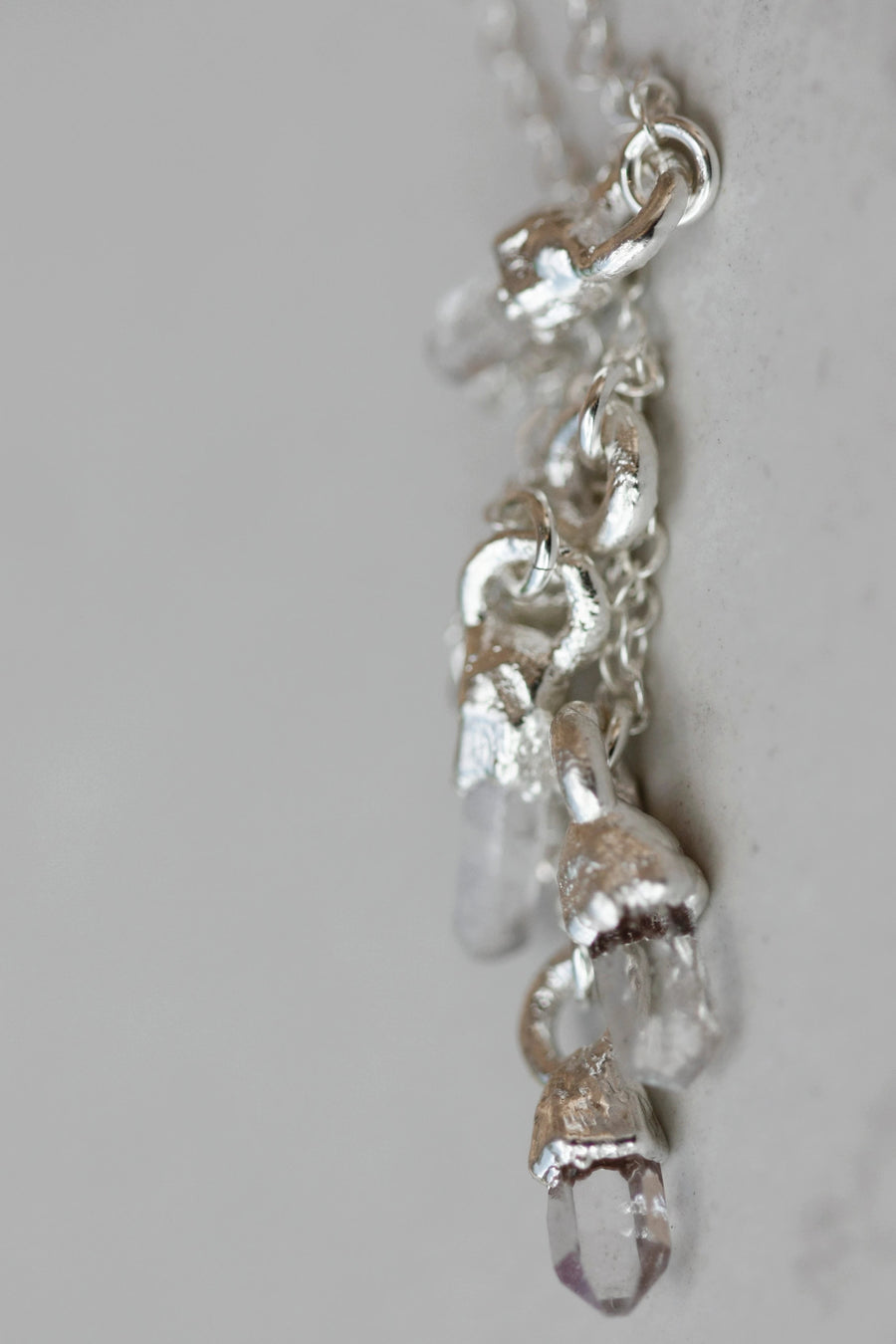 April + Angel Baby Raindrops Necklace · Diamond Quartz · Necklaces ·  Little Sycamore