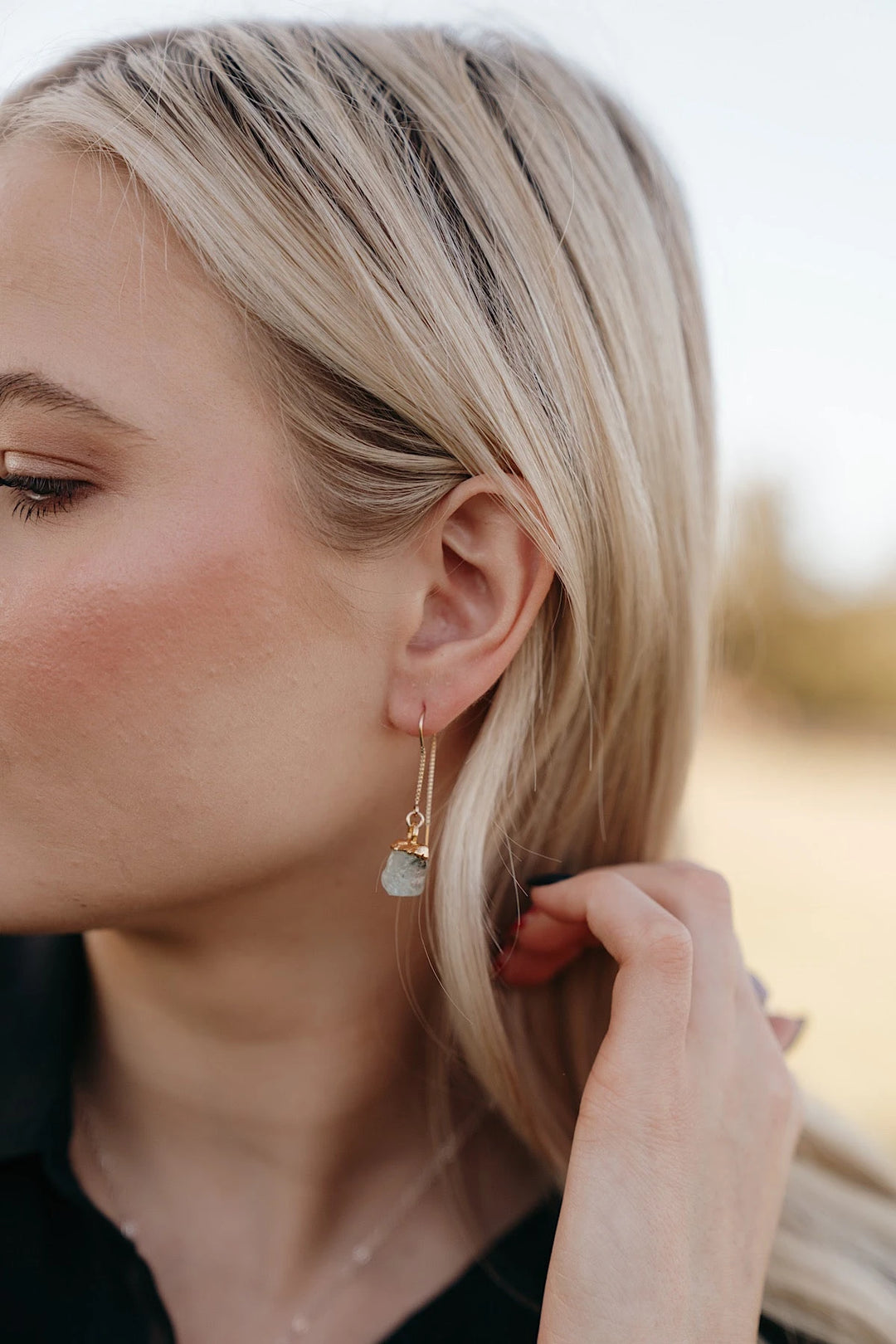 Aquamarine Drop Earrings · March · Earrings ·  Little Sycamore