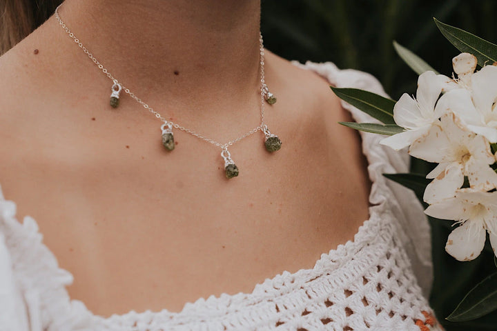 August Raindrops Necklace · Peridot · Necklaces ·  Little Sycamore