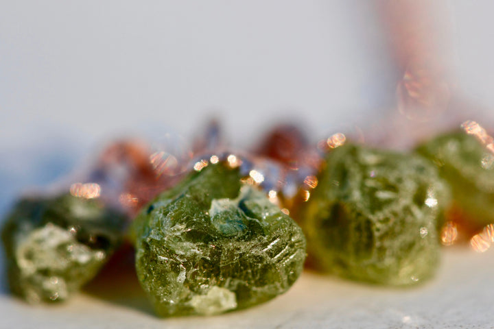 August Raindrops Necklace · Peridot · Necklaces ·  Little Sycamore