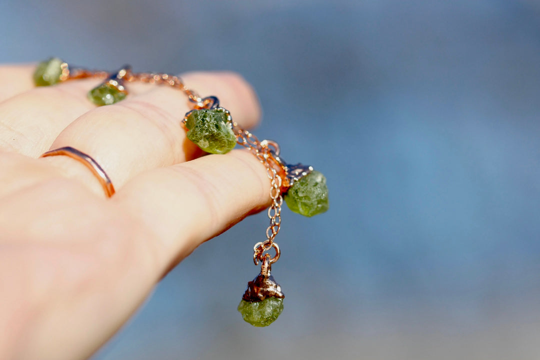 August Raindrops Necklace · Peridot · Necklaces ·  Little Sycamore