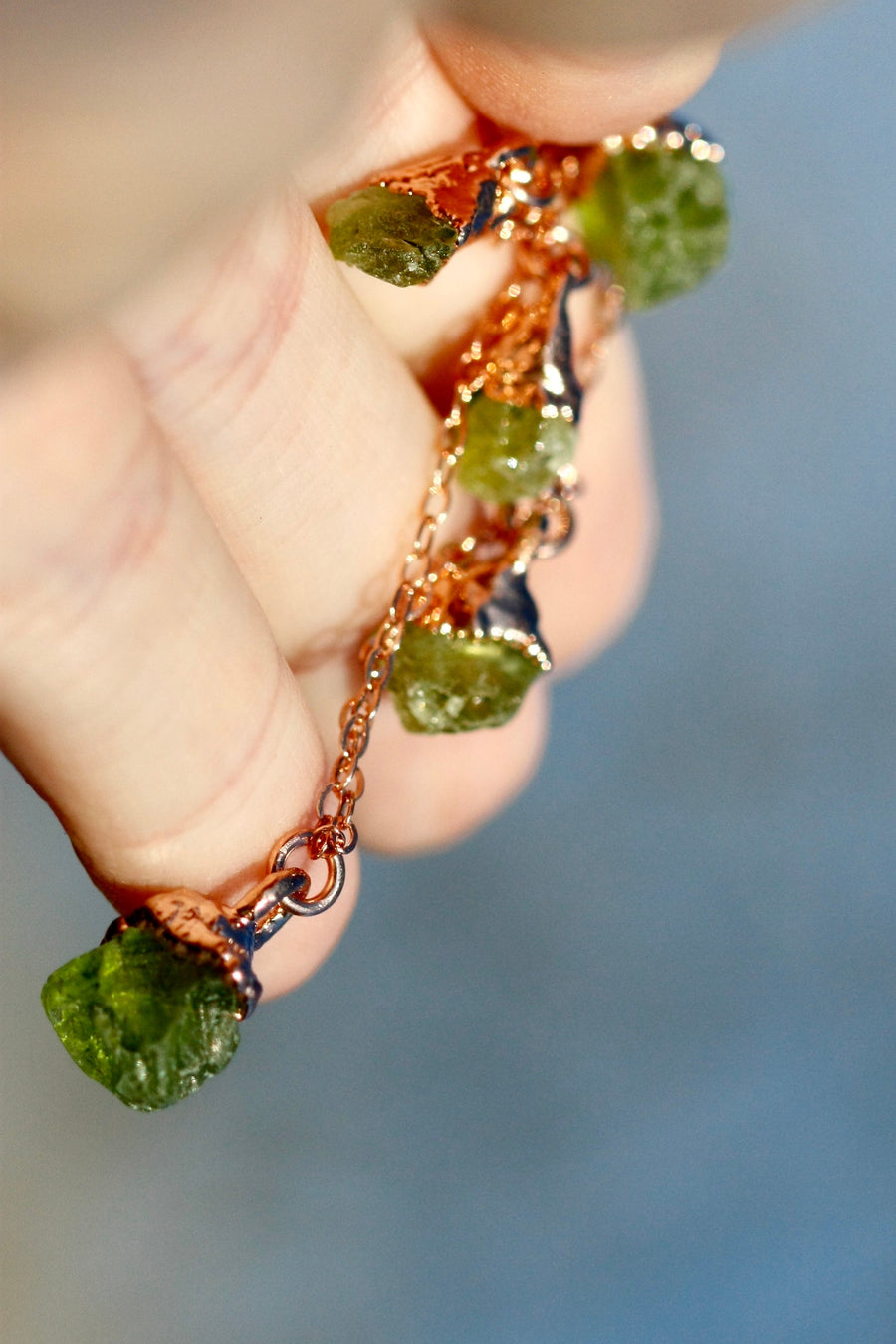 August Raindrops Necklace · Peridot · Necklaces ·  Little Sycamore