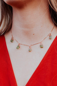 August Raindrops Necklace · Peridot · Necklaces ·  Little Sycamore