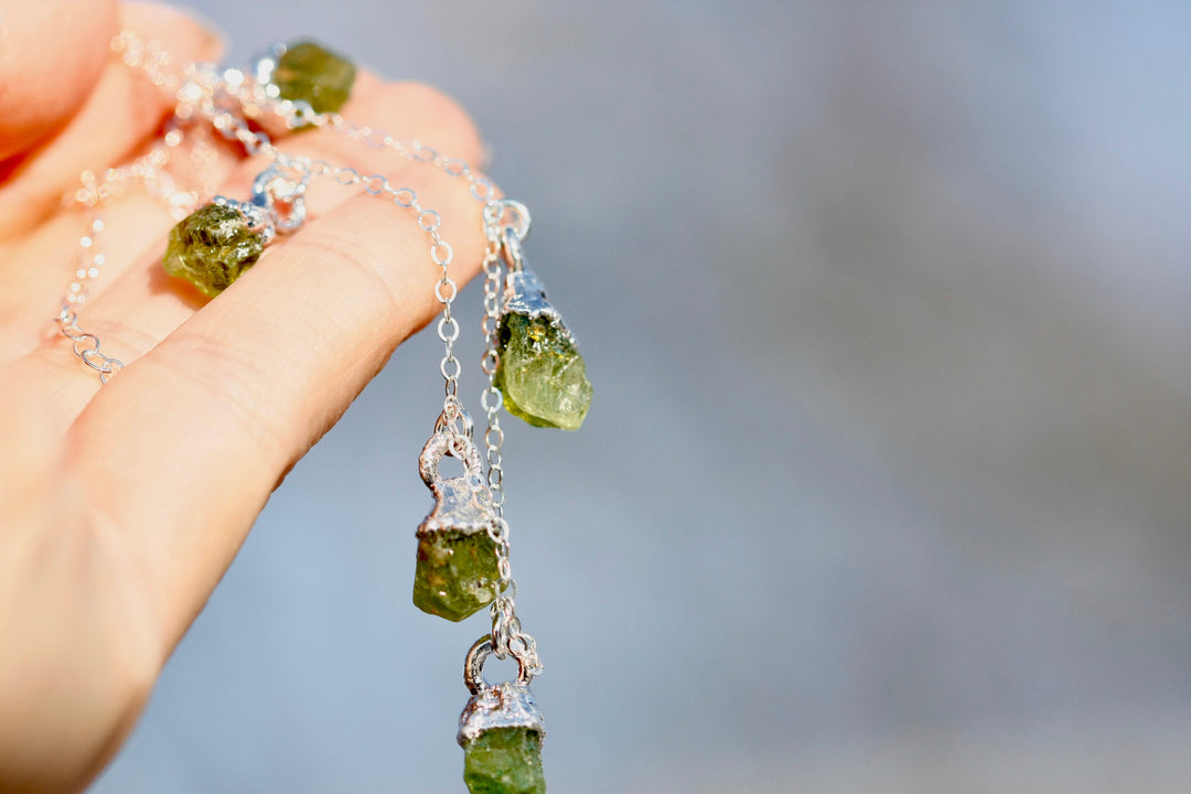 August Raindrops Necklace · Peridot · Necklaces ·  Little Sycamore