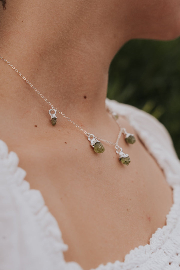 August Raindrops Necklace · Peridot · Necklaces ·  Little Sycamore