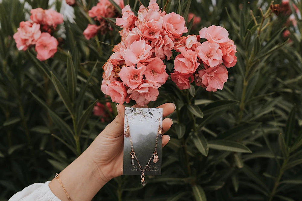 August Raindrops Necklace · Spinel · Necklaces ·  Little Sycamore