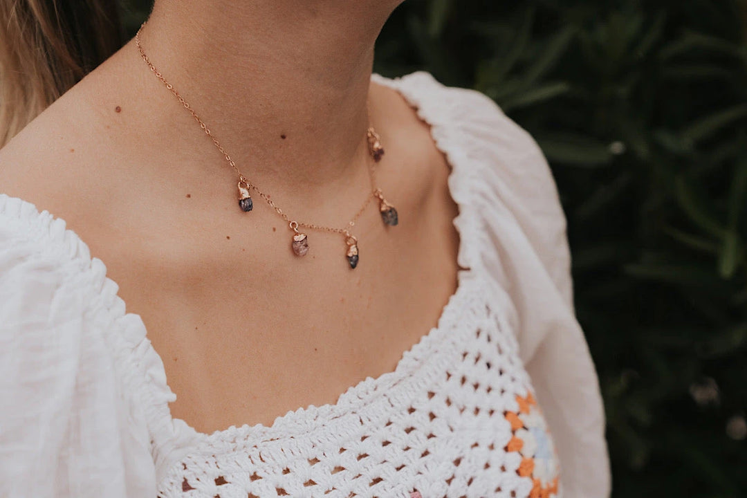 August Raindrops Necklace · Spinel · Necklaces ·  Little Sycamore