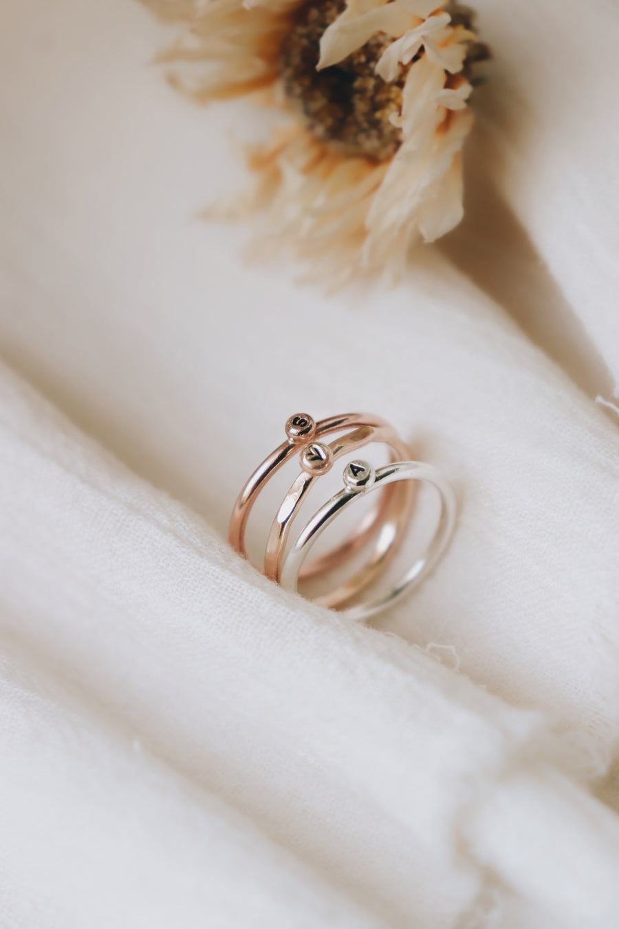 Little Initial Ring · For Valentine's Day - Little Sycamore