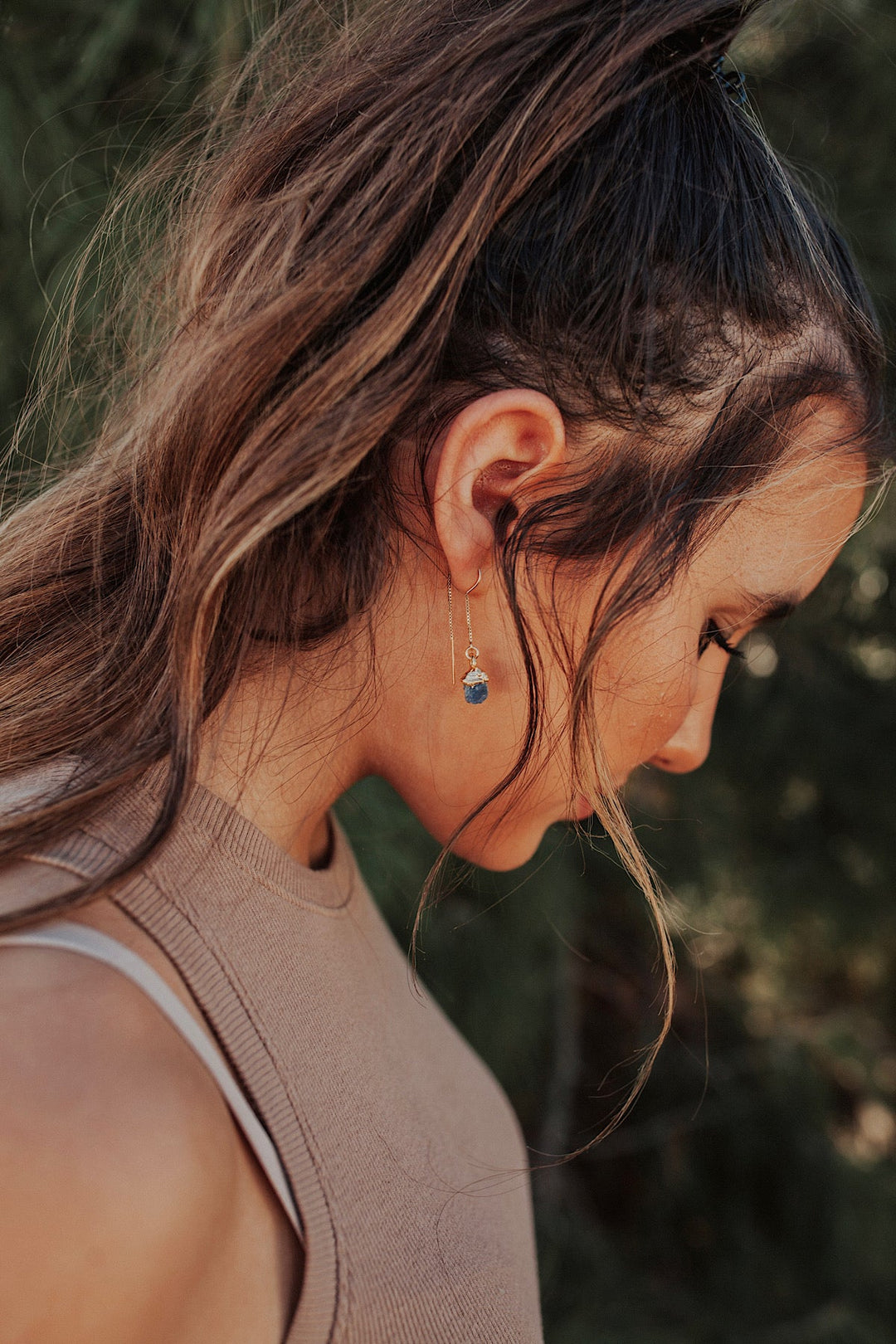 Blue Sapphire Drop Earrings · September · Earrings ·  Little Sycamore