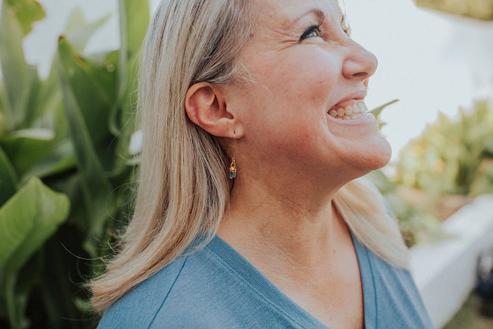 Blue Tourmaline Drop Earrings · October · Earrings ·  Little Sycamore