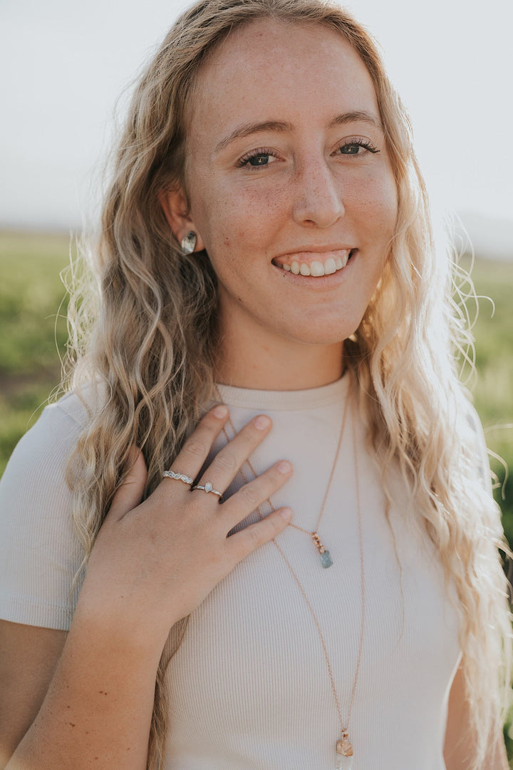 Clarity Studs · Quartz · Earrings ·  Little Sycamore