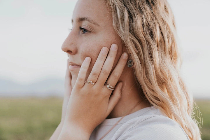 Clarity Studs · Quartz · Earrings ·  Little Sycamore