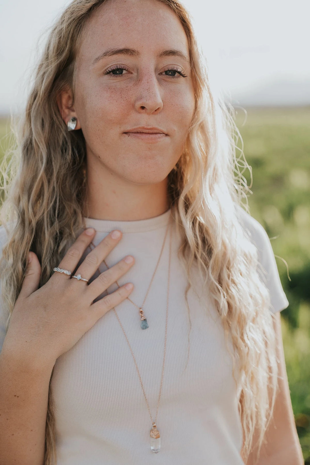 Clarity Studs · Quartz · Earrings ·  Little Sycamore