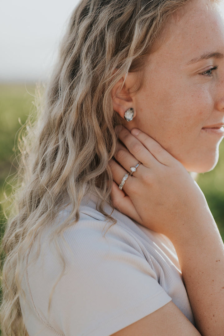 Clarity Studs · Quartz · Earrings ·  Little Sycamore