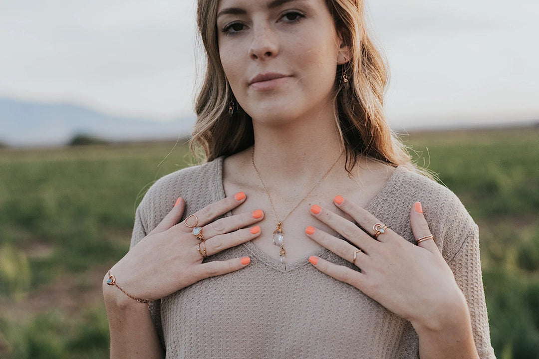 Crystal Drop Necklace · Necklaces ·  Little Sycamore